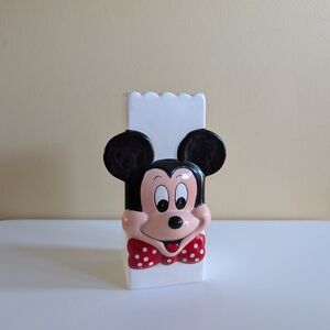 DISNEY MICKEY MOUSE 1996 VINTAGE CERAMIC VASE